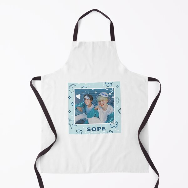 Item preview, Edit of jhope and suga on a light blue background designed and sold by Juditicona.