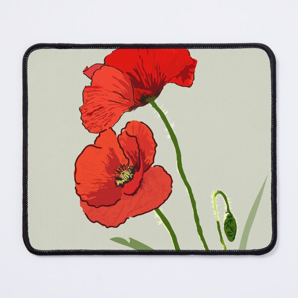 Item preview, Red poppy flower designed and sold by Emi Yañez.