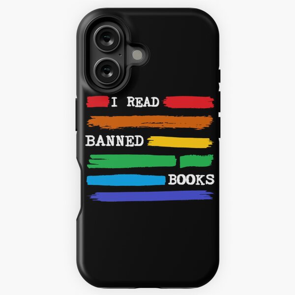 Aperçu de l'œuvre Je lis des livres interdits arc-en-ciel, semaine des livres interdits 2023 Machine à écrire créée et vendue par CuddleStore.