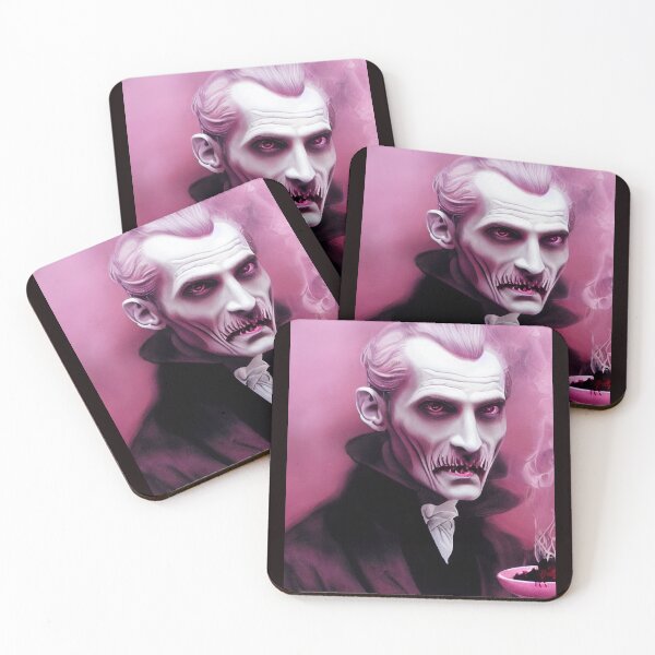 Item preview, Halloween Creepy Pink Dracula Type Man designed and sold by PrairieRidgeDesigns.
