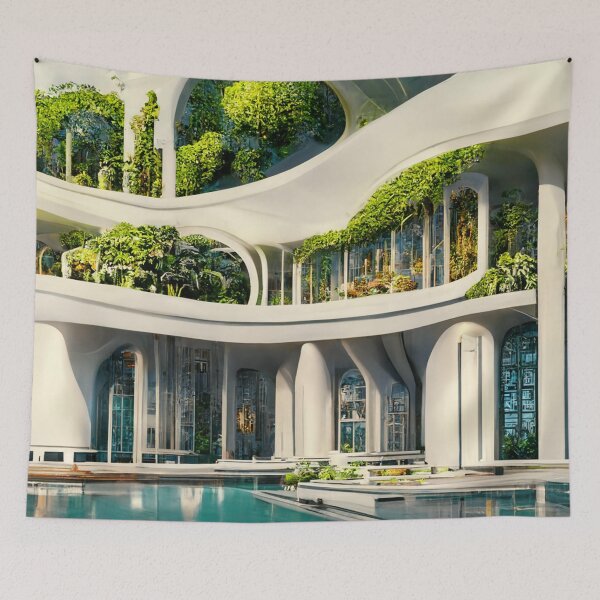 Item preview, Futuristic White House designed and sold by aiartdirection.