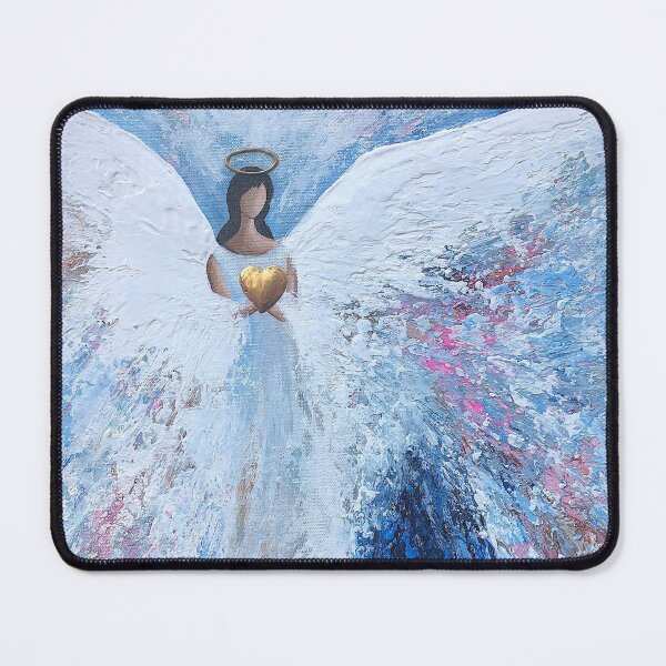 Item preview, Guardian angel holding a gold heart designed and sold by Roy & Tiffany.