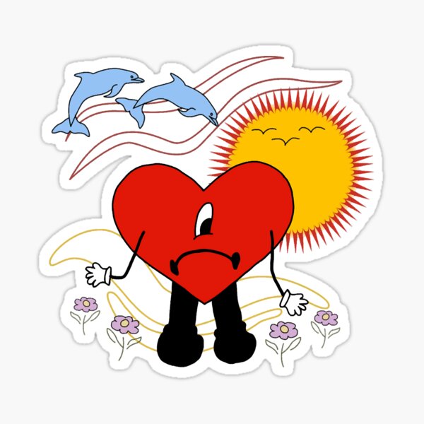 "Bunny Un Vernao Sin Ti Sun" Sticker for Sale by BorchaiCandles | Redbubble