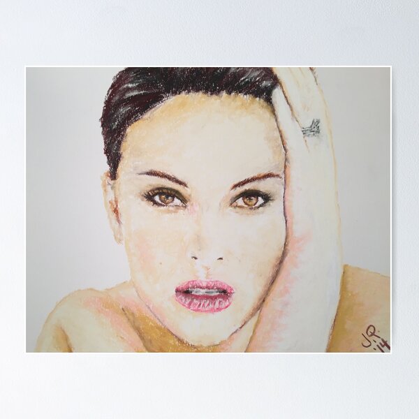 Artikelvorschau, Natalie Portman, Pastellporträt, von James Patrick entworfen und verkauft von James Patrick.
