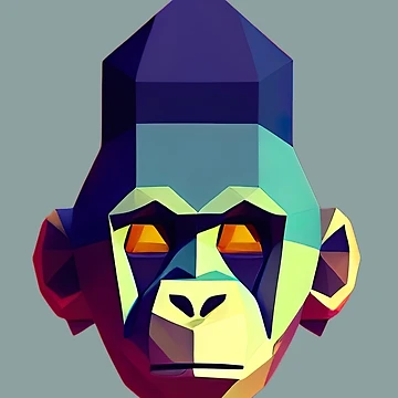 Artwork thumbnail, Mohawk Monkey by PolygonXYZ