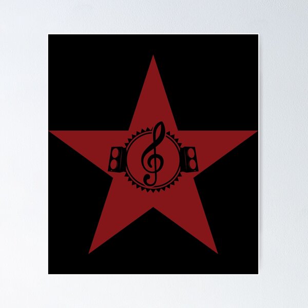 Item preview, Musical Red Star Sticker designed and sold by ininfa6.