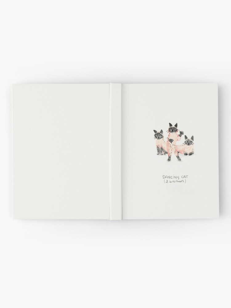 Thumbnail 2 of 3, Journal, A cat dances, his brothers look the other way. designed and sold by Aquilicun.