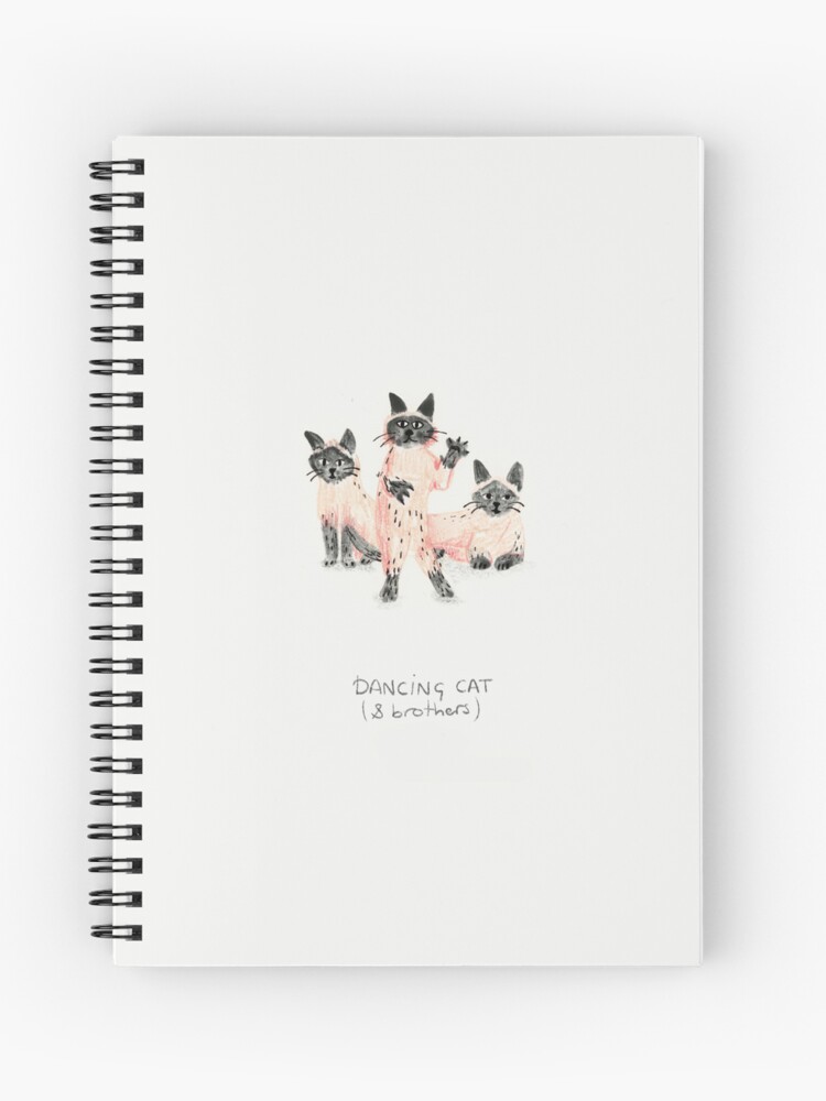 Thumbnail 1 of 3, Journal, A cat dances, his brothers look the other way. designed and sold by Aquilicun.
