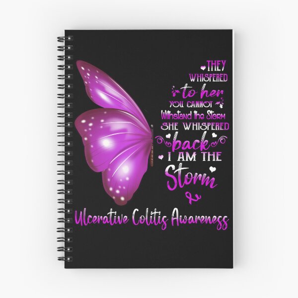 Item preview, She Whispered Back I Am The Storm Ulcerative Colitis Awareness Butterfly designed and sold by frechettee.