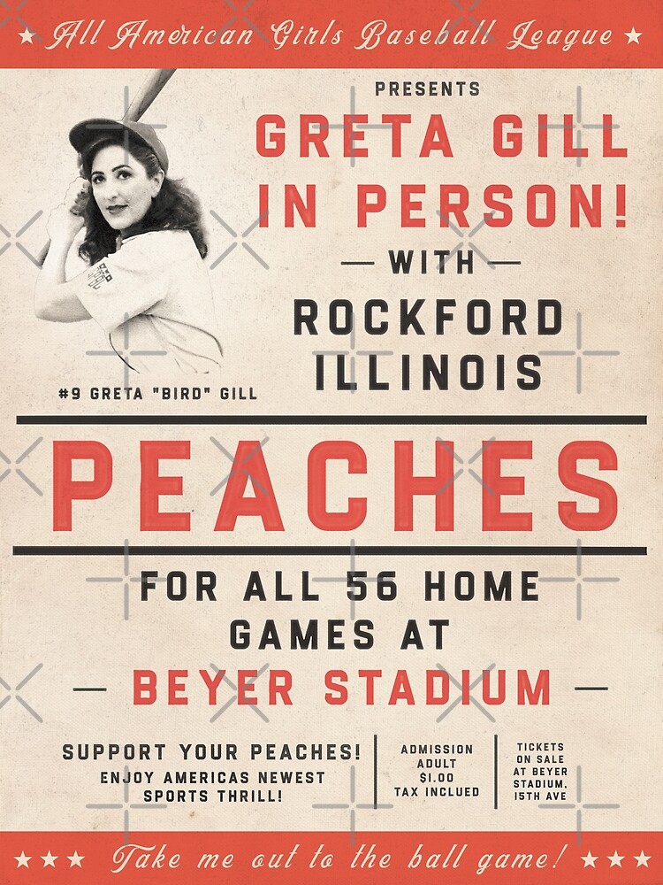 Rockford Peaches Poster for Sale by Mystical Illustrations