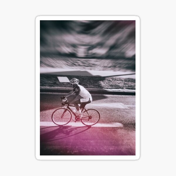 street photo CYCLING #street #photo Sticker