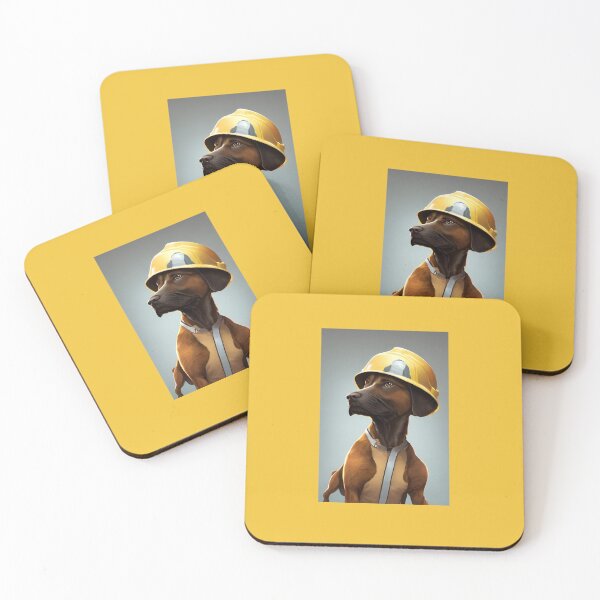 Item preview, Hard Hat Construction Dog designed and sold by DreamWonderGift.