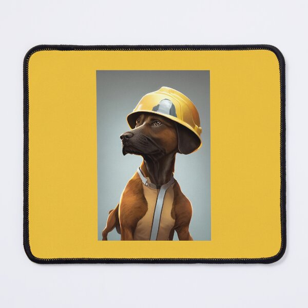 Item preview, Hard Hat Construction Dog designed and sold by DreamWonderGift.