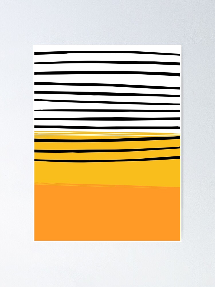 "Simple design with black and white lines" Poster for Sale by