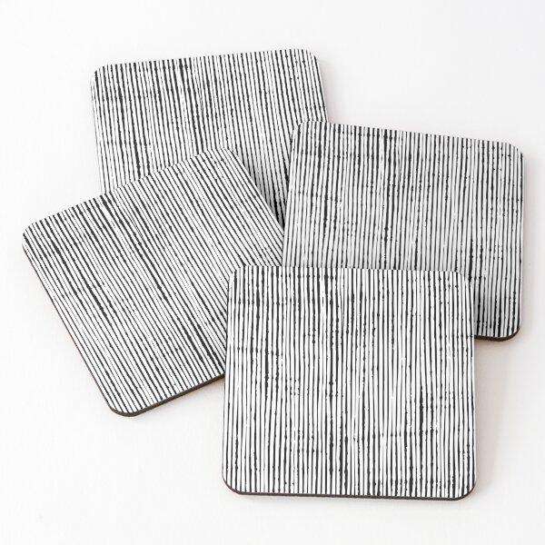 Artikelvorschau, Abstract Lines Black and White Vertical Striped entworfen und verkauft von meggydesigns.