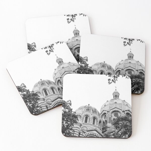Item preview, Marseille's Cathedral in Black and White - Historic Landmark and Architecture in France designed and sold by CarolinaReina.