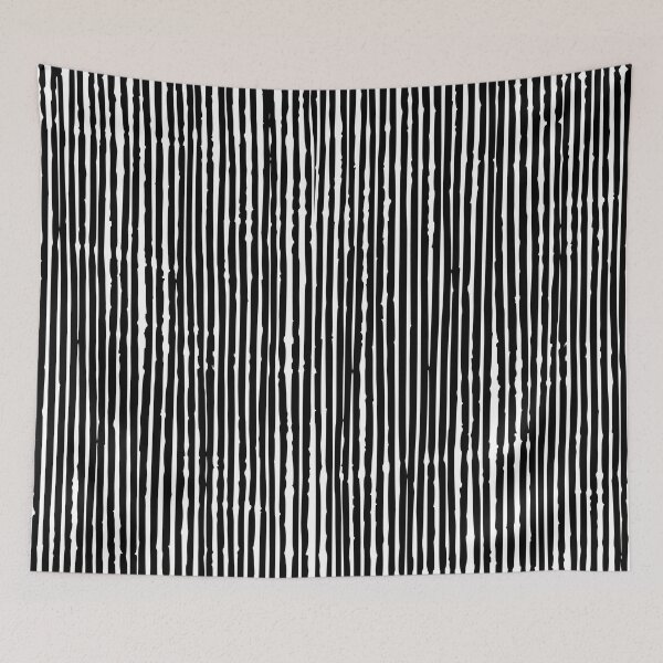 Artikelvorschau, Abstract Stripey Line Black and White Vertical Striped Pattern entworfen und verkauft von meggydesigns.