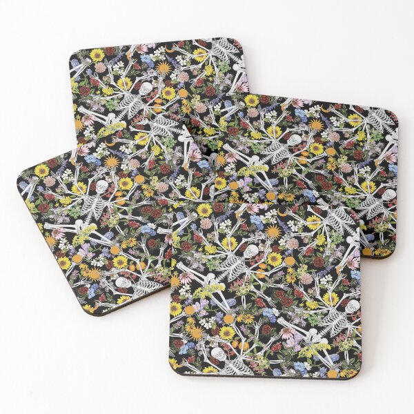 Item preview, Skeleton Yoga Floral designed and sold by Everpop.