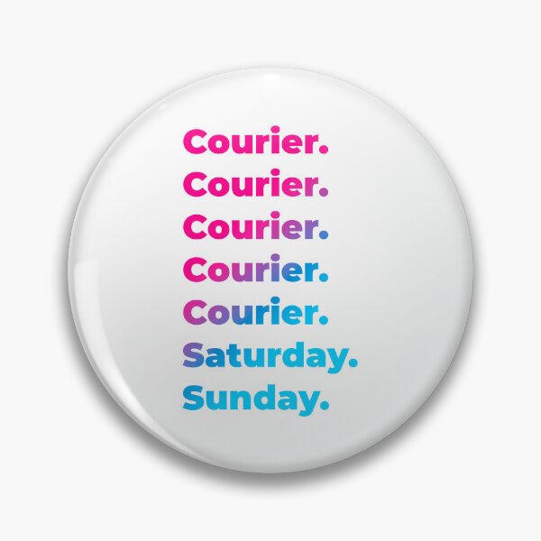 Item preview, Courier work week designed and sold by SVPOD.