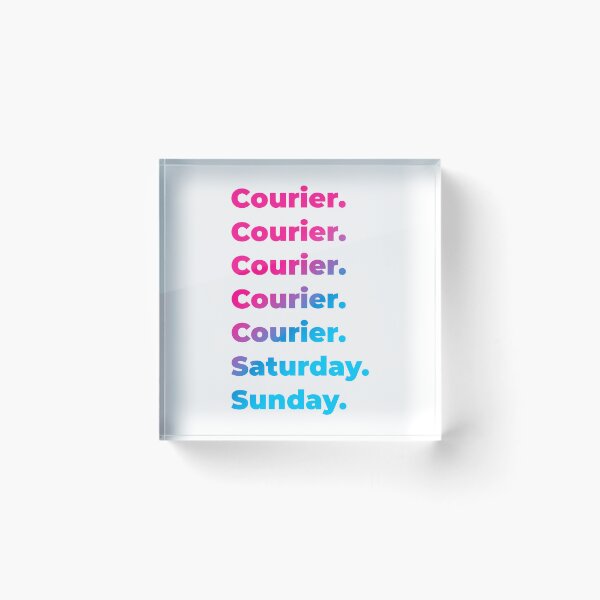 Item preview, Courier work week designed and sold by SVPOD.