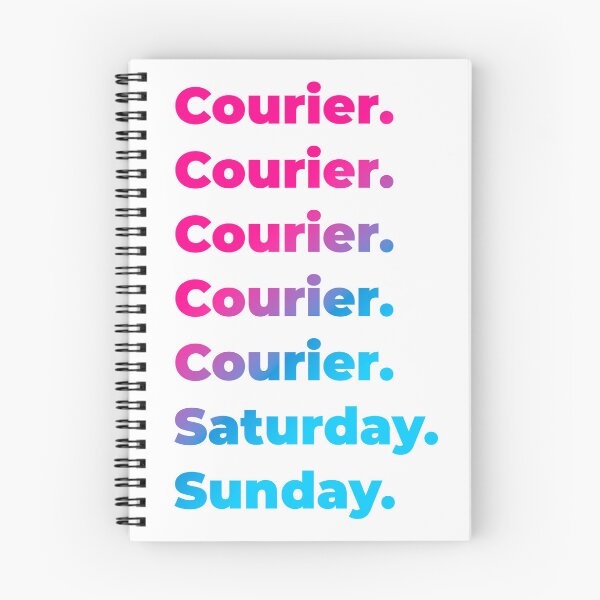 Item preview, Courier work week designed and sold by SVPOD.