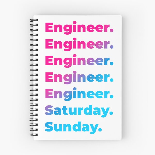 Item preview, Engineer work week designed and sold by SVPOD.