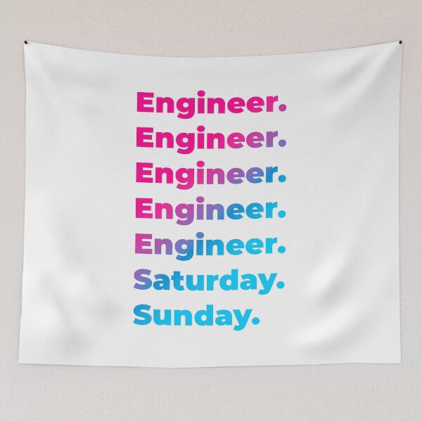 Item preview, Engineer work week designed and sold by SVPOD.