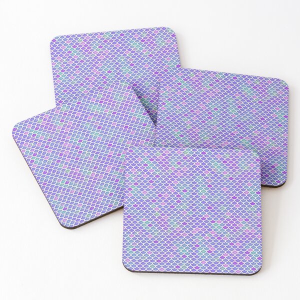 Item preview, MERMAID SCALES PATTERN blue pink purple  designed and sold by FRKI-DIDI.