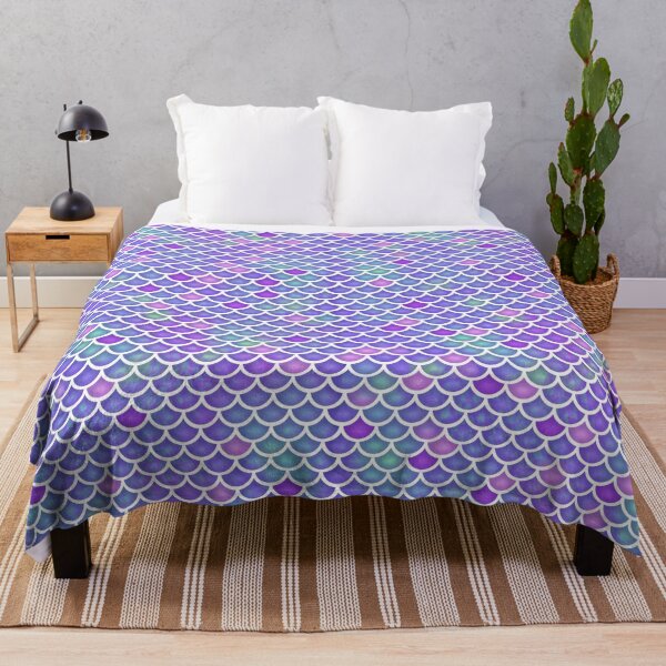 Item preview, MERMAID SCALES PATTERN blue pink purple  designed and sold by FRKI-DIDI.