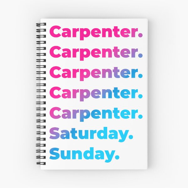 Item preview, Carpenter work week designed and sold by SVPOD.