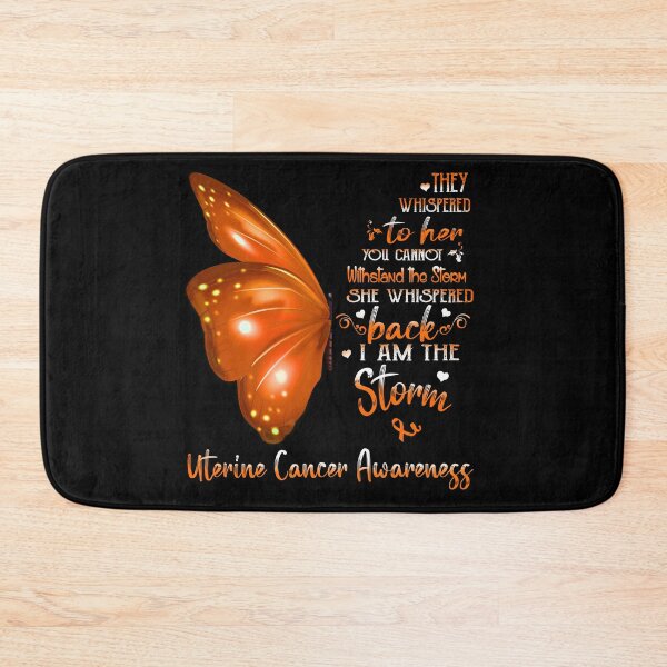 Item preview, She Whispered Back I Am The Storm Uterine Cancer Awareness Butterfly designed and sold by frechettee.