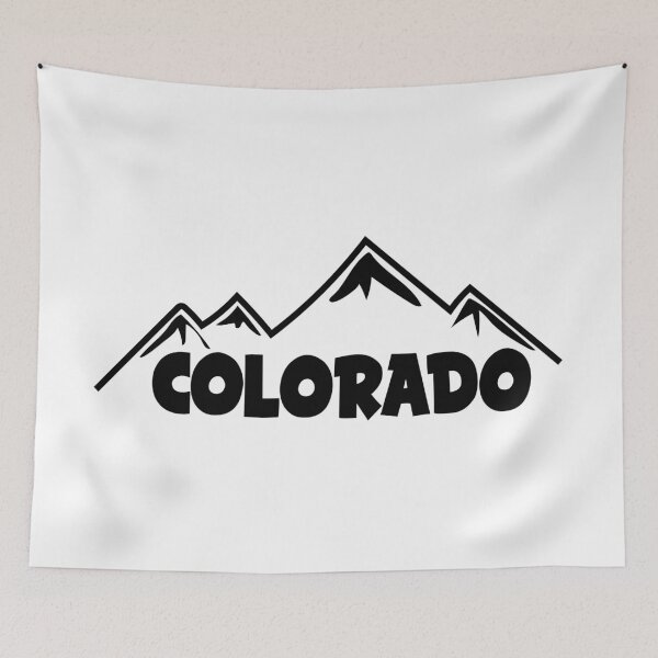 Item preview, Colorado Mountains Vintage Skiing Hiking Climbing Outdoors Denver Aspen Boulder designed and sold by DESTINATIONS DECAL.