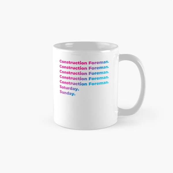 Item preview, Construction Foreman work week designed and sold by SVPOD.