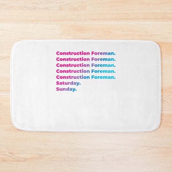 Item preview, Construction Foreman work week designed and sold by SVPOD.