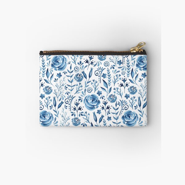 Item preview, Blue flowers pattern designed and sold by JuliaBadeeva.