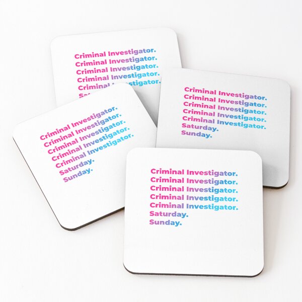 Item preview, Criminal Investigator work week designed and sold by SVPOD.