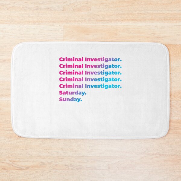 Item preview, Criminal Investigator work week designed and sold by SVPOD.