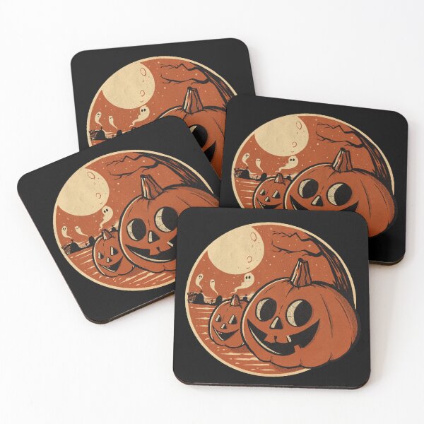 Item preview, Vintage Halloween Pumpkin Scene designed and sold by Pat Peterson.