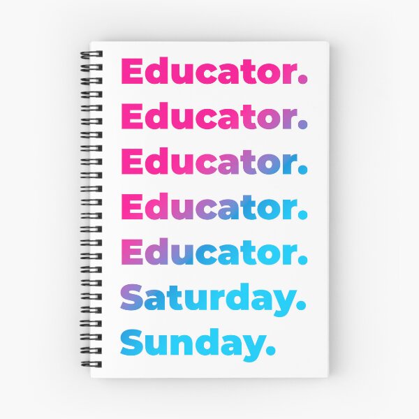 Item preview, Educator work week designed and sold by SVPOD.