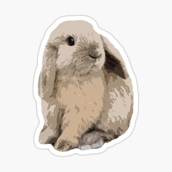 Item preview, Cute Holland Lop Rabbit Mom Lop Bunny Dad of a Lop Eared Bunny designed and sold by wigobun.