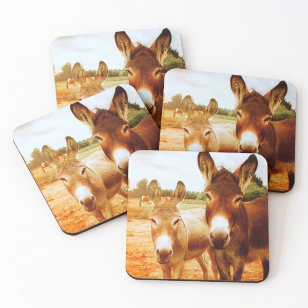 Item preview, ANIMALS #48 - Tan and Brown Donkeys designed and sold by DEL-Productions.