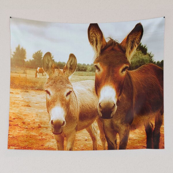 Item preview, ANIMALS #48 - Tan and Brown Donkeys designed and sold by DEL-Productions.