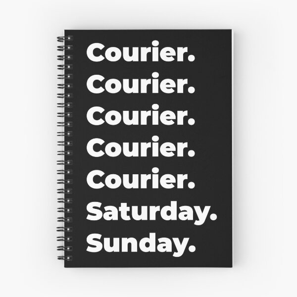 Item preview, Courier saturday and sunday designed and sold by SVPOD.
