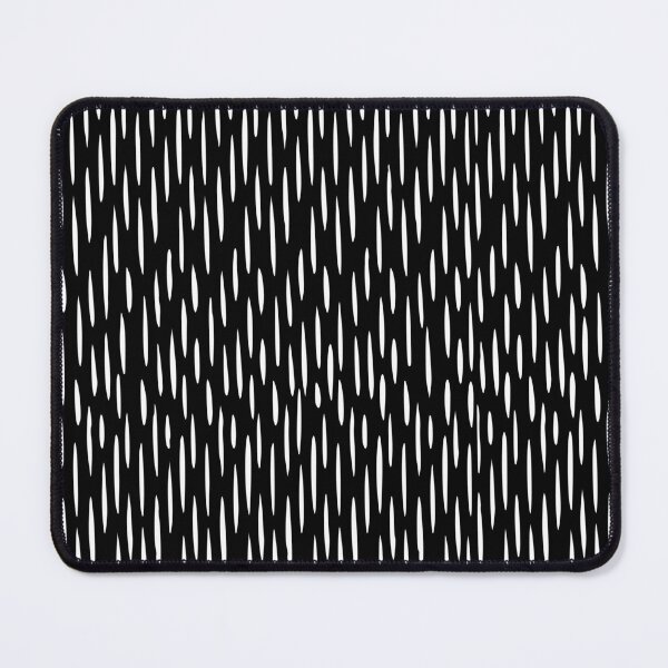 Item preview, Abstract Dashed Line Black and White Vertical Striped Pattern designed and sold by meggydesigns.