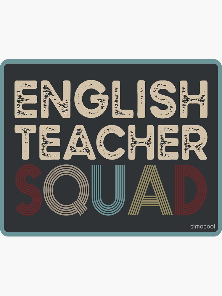 "English Teacher Squad Teacher Team Funny English ESL Teacher Gift