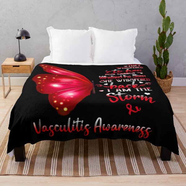 Item preview, She Whispered Back I Am The Storm Vasculitis Awareness Butterfly designed and sold by frechettee.