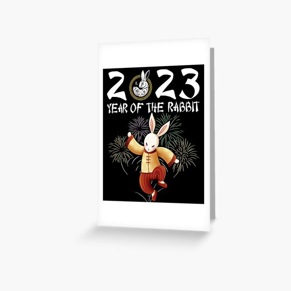 Year Of The Rabbit 2023 Zodiac Chinese New Year 2023 Greeting Card