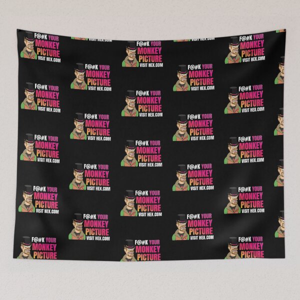 Item preview, F Your Monkey Picture Visit Hex.com (Version #2) designed and sold by OnlyHexFans.
