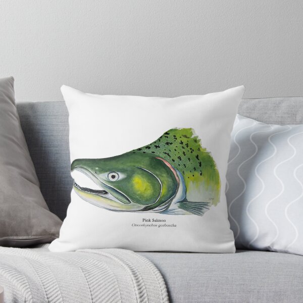 Item preview, Pink Salmon Head Painting designed and sold by Stephen Emms.