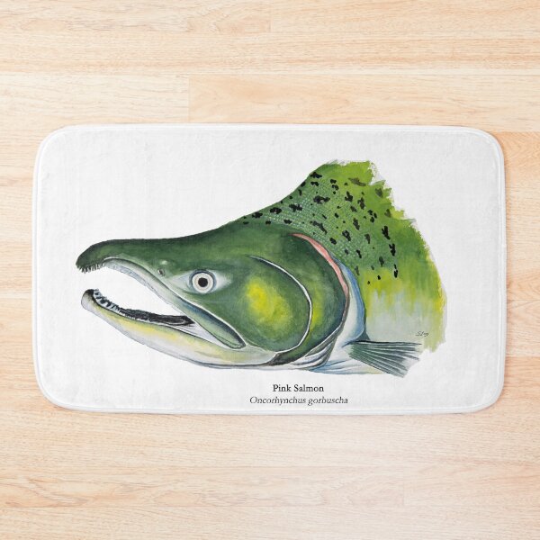 Item preview, Pink Salmon Head Painting designed and sold by Stephen Emms.